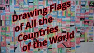 197 country flags Drawing  Easy flag drawings