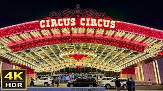 4K HDR Circus Circus Las Vegas Walking Tour  April 2024