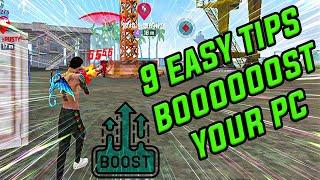 Boost your pc for gaming  free fire lag fix for pc  free fire tips tamil