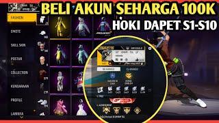 UNBOXING PAKET AKUN FF DARI SHOPEE  MODAL 100K BISA DAPAT AKUN SULTAN BENERAN-GARENA FREE FIRE