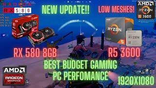 RX 580 + Ryzen 5 3600 Fortnite Ranked FPS Benchmark test  Performance mode  Chapter 5 Season 3