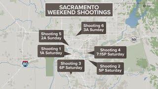 Violence in Sacramento 5 killed 3 hurt across several weekend shootings