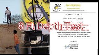 GDI GEOSENSIS X3 Pulse Induction Metal Detector Gold Detector Depth Test