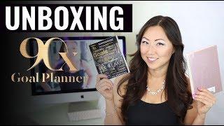 UNBOXING 90X Goal Planner  Best Planner for Men  Masculine Planner for Guys  90x Stickers