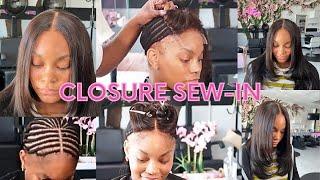 How To GLUELESS HD Closure Sew-In  Very Detailed  Jasmine K. & The Pretty Lounge