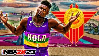 LEGEND ZION WILLIAMSON BUILD + 100 DRIVING DUNK and HOF POSTERIZER BADGE NBA 2K23