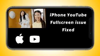 YouTube keep exiting full screen  iPhone iOS iPad  YouTube full screen not working  How to fix