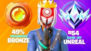 Bronze to UNREAL SOLO Ranked SPEEDRUN Season 3 Fortnite