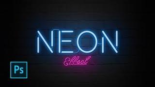 How to Create Neon Text Effect with Photoshop - Photoshop Text Effect Tutorials