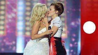 Eurovision  le baiser lesbien qui va faire jaser