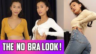 No Bra Hot Crop Tops Try On Haul  Love How It Looks And Feels