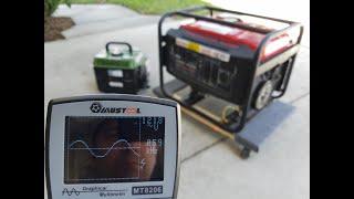 Harbor Freight Generators Testing Wafeforms With A Cheap Oscilloscope
