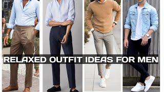 Dress Up With Relaxed Outfit for men #stylishmensfashion