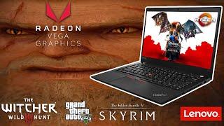 Ryzen 5 PRO 3500u + Radeon Vega 8 - FPS TEST Lenovo Thinkpad T495 Skyrim GTAV Witcher 3