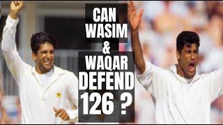Wasim and Waqars Unbelievable Bowling to Defend a Small Total  Pakistan vs New Zealand