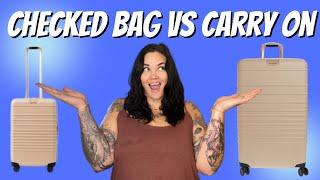 Checked bag VS Carry-on bag  What type of luggage is best?