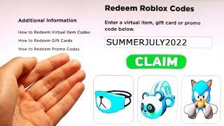 +5 *NEW* Roblox PROMO CODES 2022 All FREE ROBUX Items in JULY + EVENT  All Free Items on Roblox