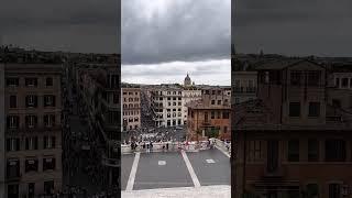 Stunning View from the Top of the Spanish Steps Rome Italy