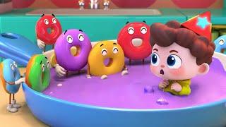 Learn Colors with Ten Donuts  Colors Song  Nursery Rhymes & Kids Songs  BabyBus