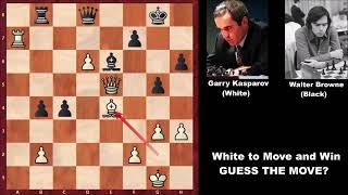 Guess The Move Garry Kasparov vs Walter Browne - Banja Luka 1979
