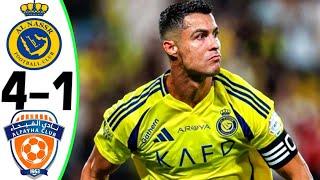 Al Nassr vs Al Fayha 4-1 - RONALDO FREE-KICK - Highlights and Goals 2024