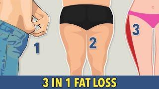 LOSE LOWER BELLY FAT + INNER THIGHS FAT + SADDLEBAGS 3 IN 1 WORKOUT