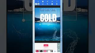 Tutorial Underwater Text Design Cold Lake - Tulisan di bawah air di Pixellab