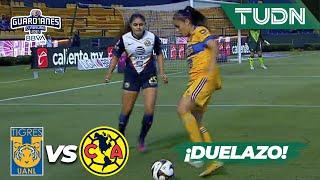 ¡Duelazo entre Ovalle y Jana  Tigres 0-0 América  Torneo Guard1anes 2021 Liga MX 4tos  TUDN