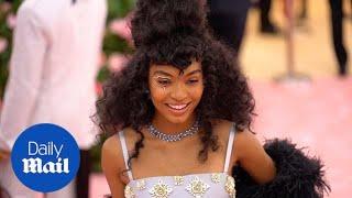 Yara Shahidi glitters in metallic bodysuit at the 2019 Met Gala