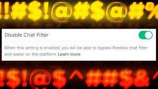 You Can Now Disable The Roblox Filter… Swearing Update