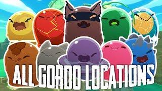 All Gordo locations in Slime Rancher