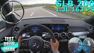 2021 Mercedes GLB 200 163 PS TOP SPEED AUTOBAHN DRIVE POV