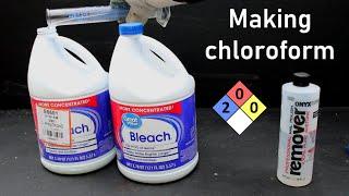 Chloroform from Bleach Haloform Reaction  Obtaining Lab Solvents episode 2