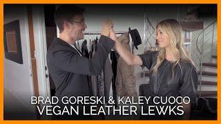 Kaley Cuoco Brad Goreski Cant Get Enough of These Vegan Leather Lewks