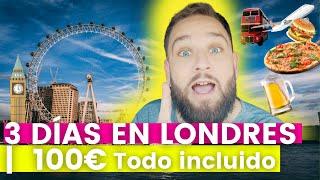3 Días en Londres por 100€  TODO incluido ️ El hotel más barato de Londres + Donde comer LOW COST