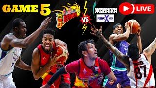 GAME 5 LIVE  SAN MIGUEL vs CONVERGE  QUARTER FINALS 2024  MATINDING BAKBAKAN #pba #smb #pbagame5