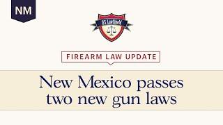 New Mexico Passes Two New Gun Laws