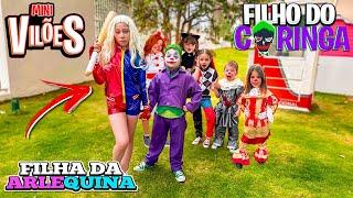 A FILHA DA ARLEQUINA E O FILHO DO CORINGA SE JUNTARAM PARA ACABAR COM TODOS OS FILHOS DOS VILÕES 