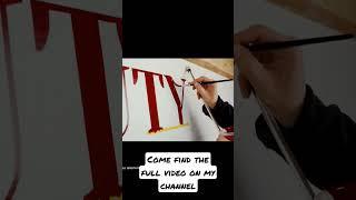 Hand painted lettering is SO COOL  - Sign Painting