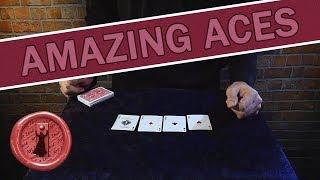 WORLD BEST card trick routine  My take on the McDonald Aces - My best ace routine yet