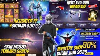 BOCORAN FF  SKIN M1887 TERBARU MYSTERY SHOP FF BULAN JUNI INCUBATOR FF SELANJUTNYA EVO GUN MP40