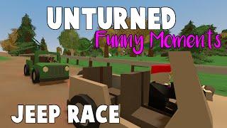 Unturned Races  Offroad Jeep Race FUNNY MOMENTS