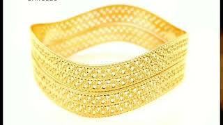 Light Weight Gold Bangle Set  Latest Gold Bangles with Price