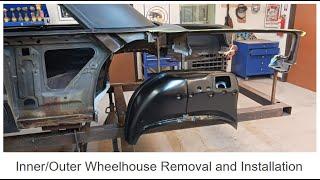 1964 Impala SS Part 11  InnerOuter Wheelhouse RemoveReplace - Prep for Upper Trunk Installation