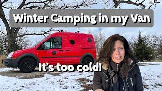 VanLife  winter camping—It’s too COLD