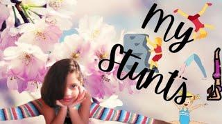 Amazing stunts by 7 year old Funtime with Kenisha