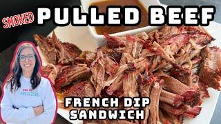 PULLED BEEF  Smoked Chuck Roast for French Dip Sandwich on the Pit Boss Austin XL