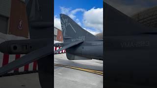 2 seater AV-8B Harrier from VMA-223 “Bulldogs” on static display at 2024 MCAS Cherry Point Air Show