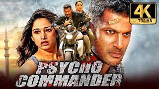 Psycho Commander 4K ULTRA HD Vishals Superhit Action Hindi Dubbed Movie  Tamannaah Aishwarya