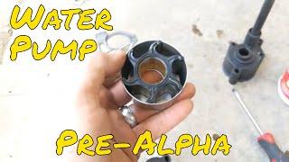 How to replace the sea pump water pump on a pre-alpha MC1 Mercruiser Lower unit.